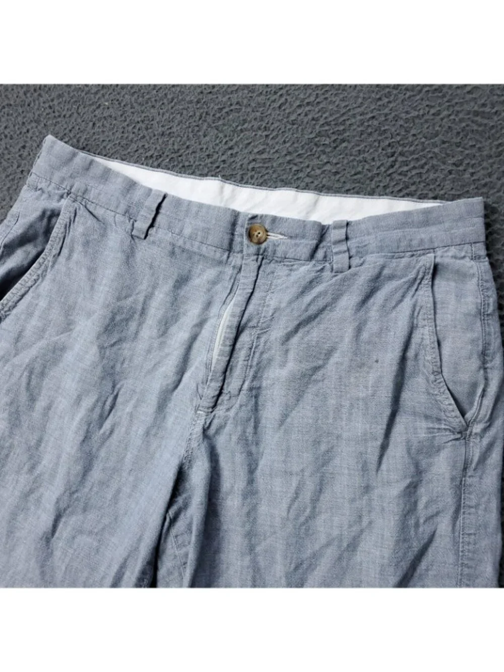 J. Crew Club Shorts Mens 32 Gray Cotton Casual Adult 10'' Inseam Preppy